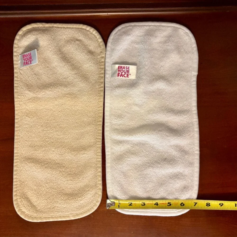 Erase Your Face Reusable Makeup Remover Cloths 4 Pack Soft Plush